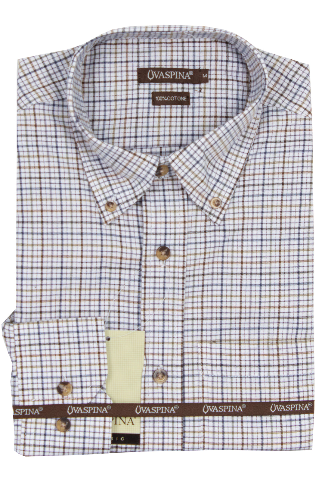 Camicia in flanella rasata a quadretti blu e grigio