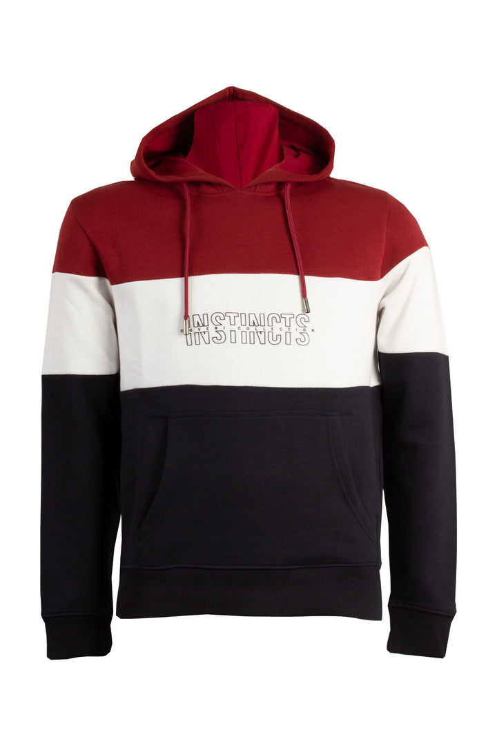 Felpa con cappuccio, tasca marsupio e stampa Coveri Collection sul petto