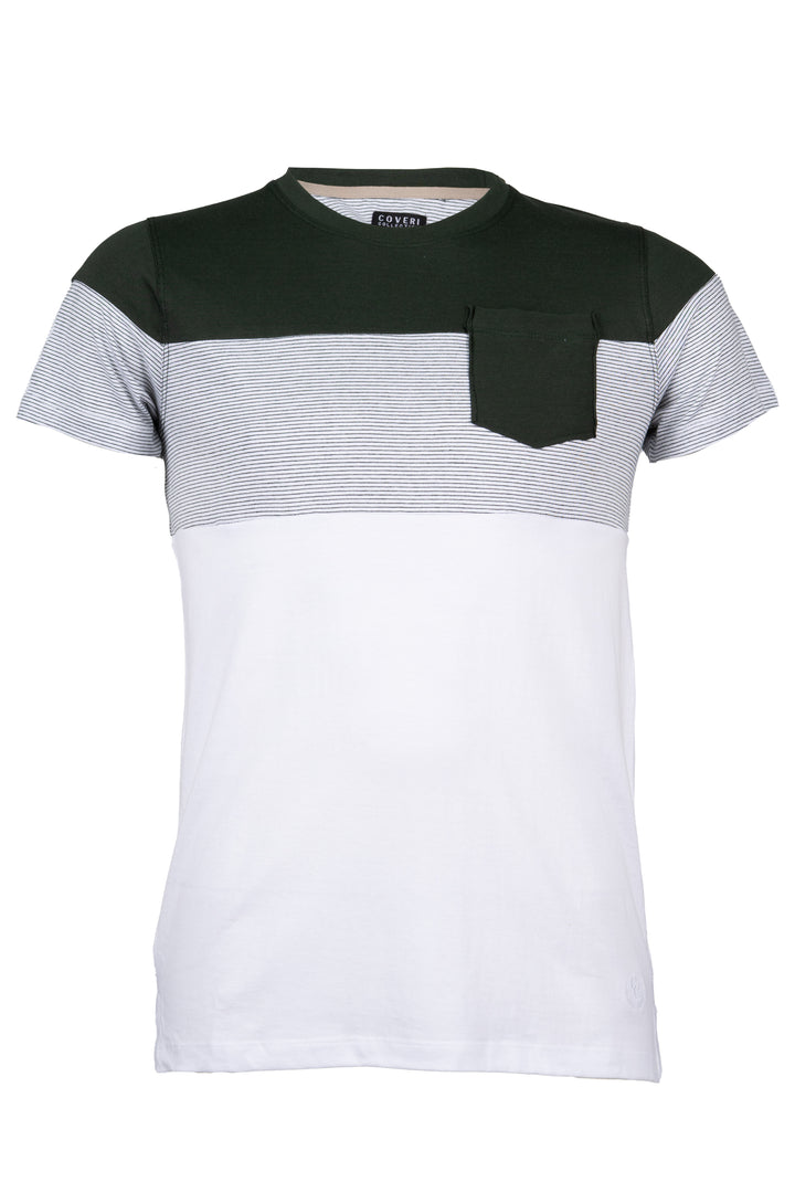 T-Shirt uomo girocollo a fasce