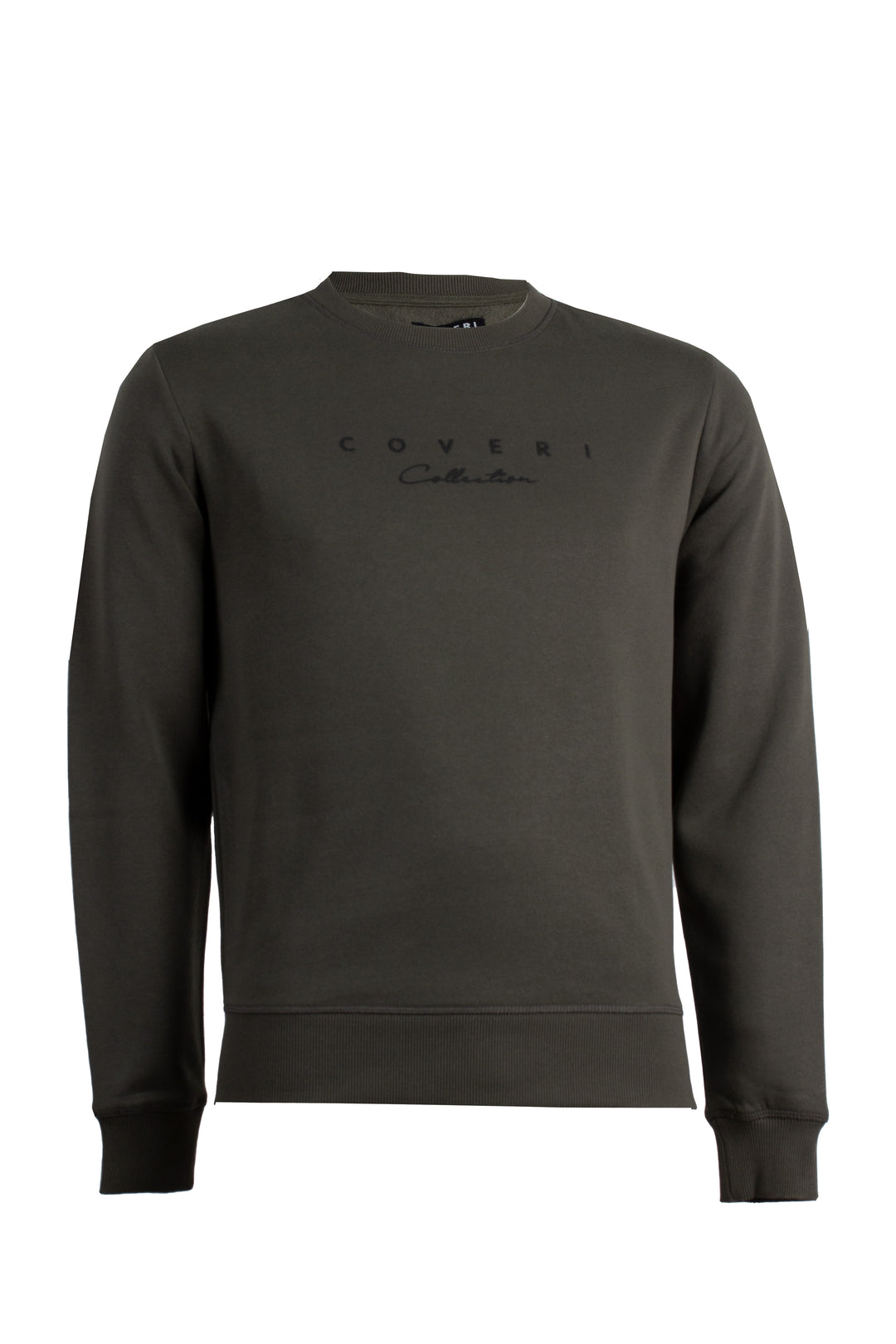 Felpa girocollo con stampa Cover Collection sul petto