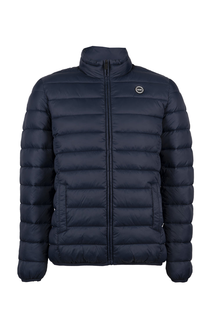 Giubbino 100Gr full zip con interno in cotone Oxford celeste