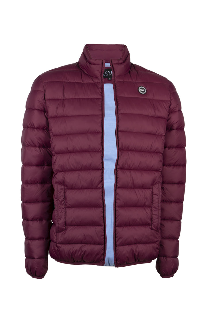 Giubbino 100Gr full zip con interno in cotone Oxford celeste