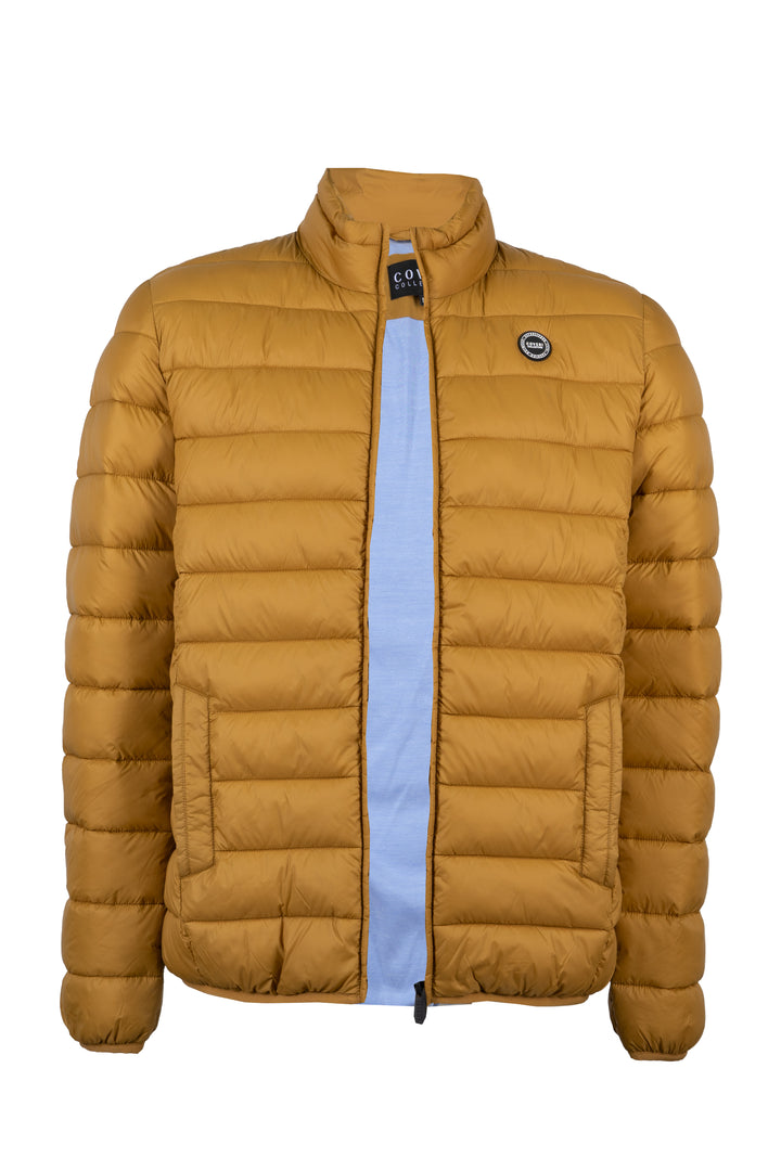 Giubbino 100Gr full zip con interno in cotone Oxford celeste