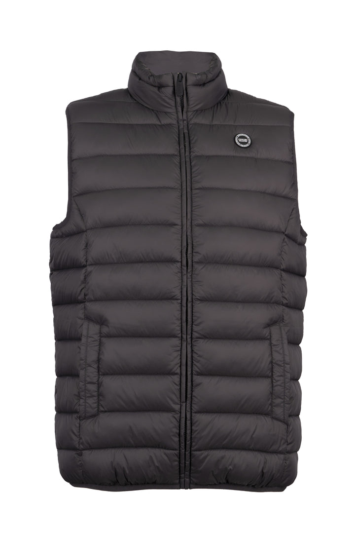 Gilet 100gr smanicato con interno in cotone Oxford celeste