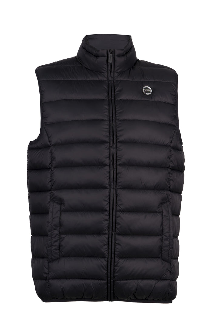 Gilet 100gr smanicato con interno in cotone Oxford celeste