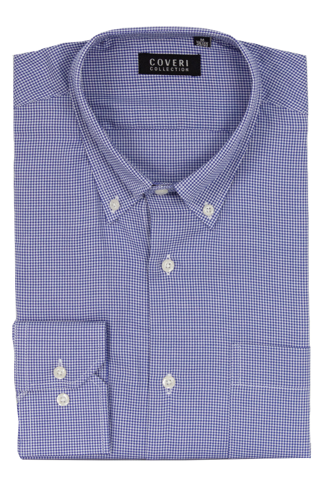 Camicia classica in cotone operato