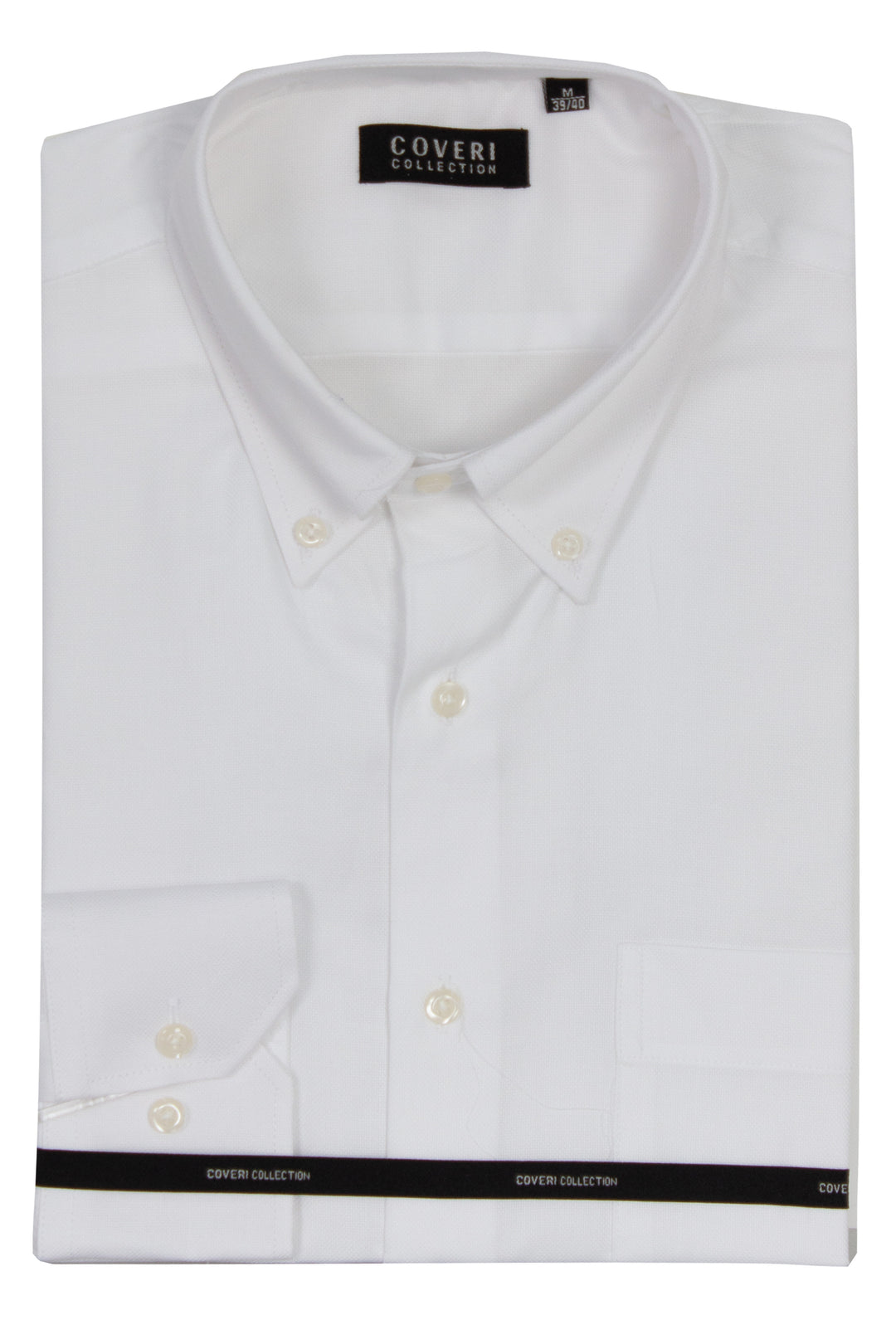 Camicia classica in cotone operato