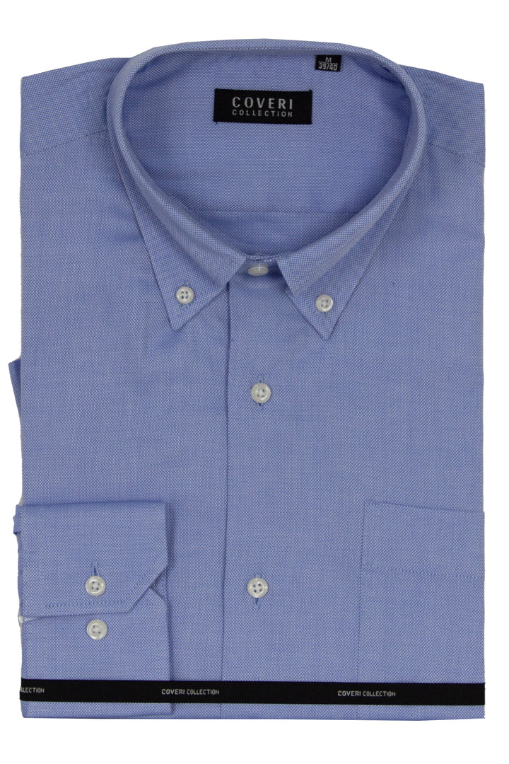 Camicia classica in cotone operato