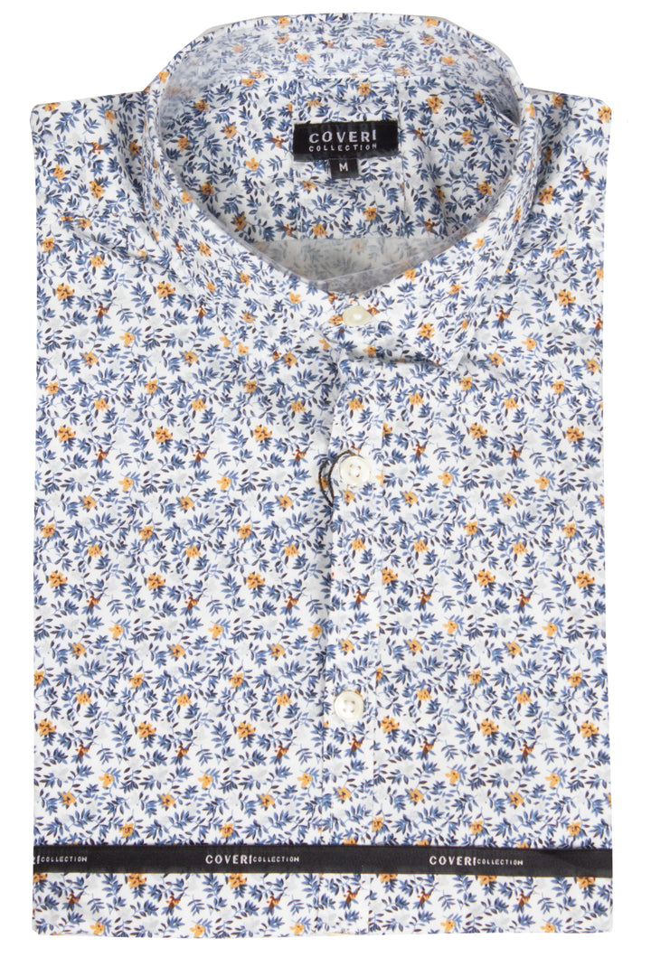 Camicia maniche lunghe con fantasia a fiori