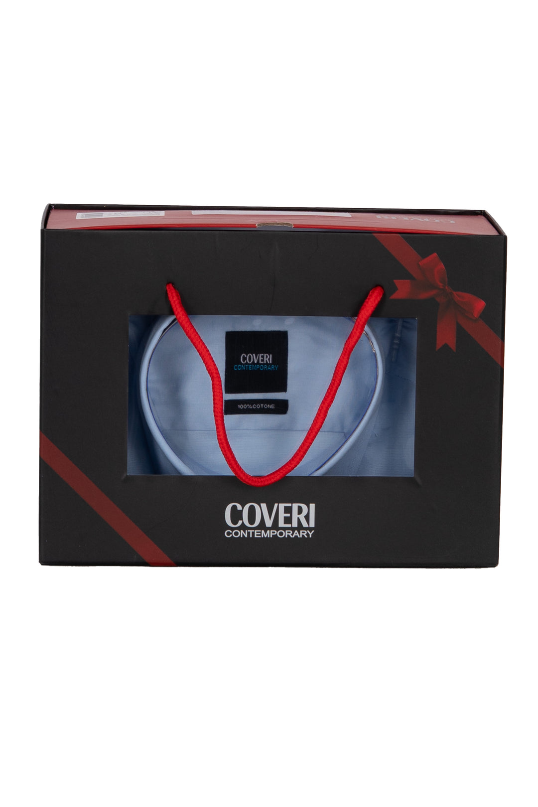 Camicia classica in puro cotone tinta unita con collo classico in scatola regalo