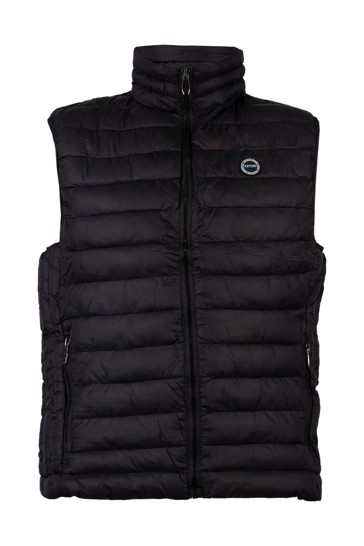 Gilet imbottito 100 gr, zip frontale e logo sul cuore