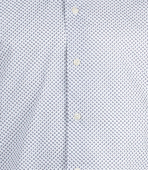 Camicia collo classico regular in cotone microfantasia