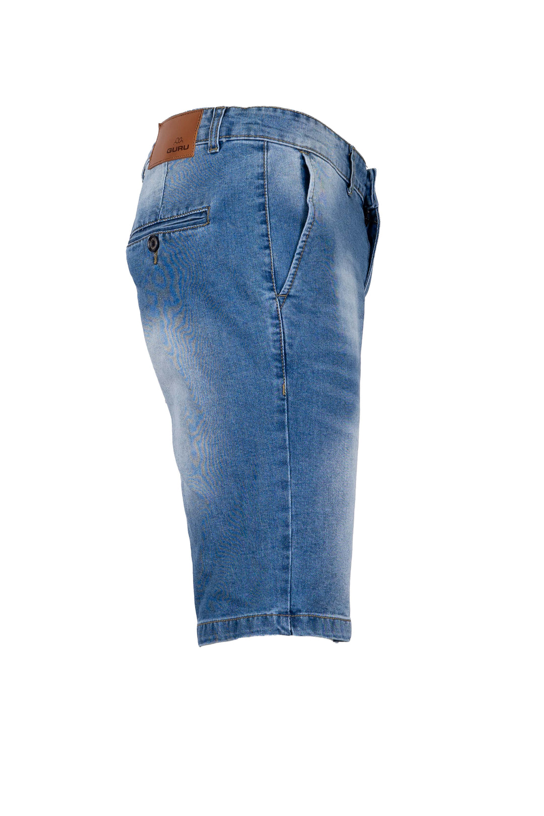 Bermuda jeans Guru con tasca america blue wash