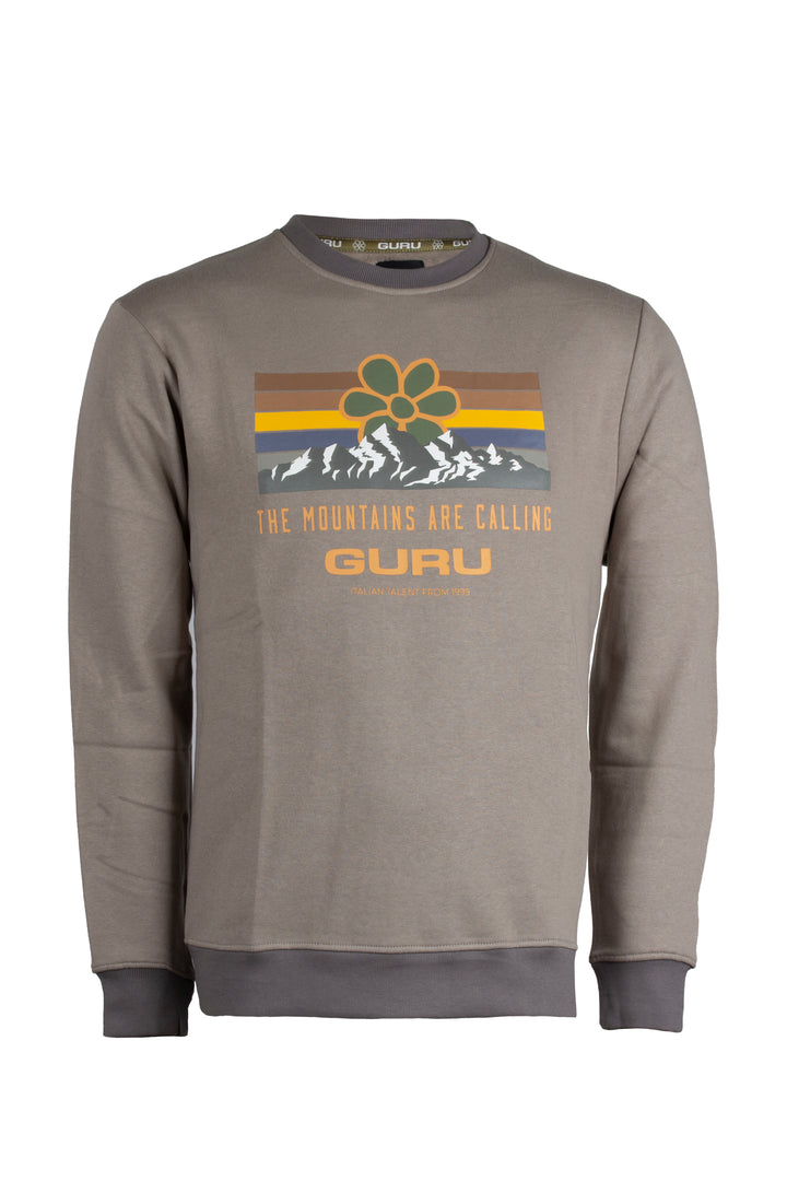 Felpa Guru girocollo con stampa grande