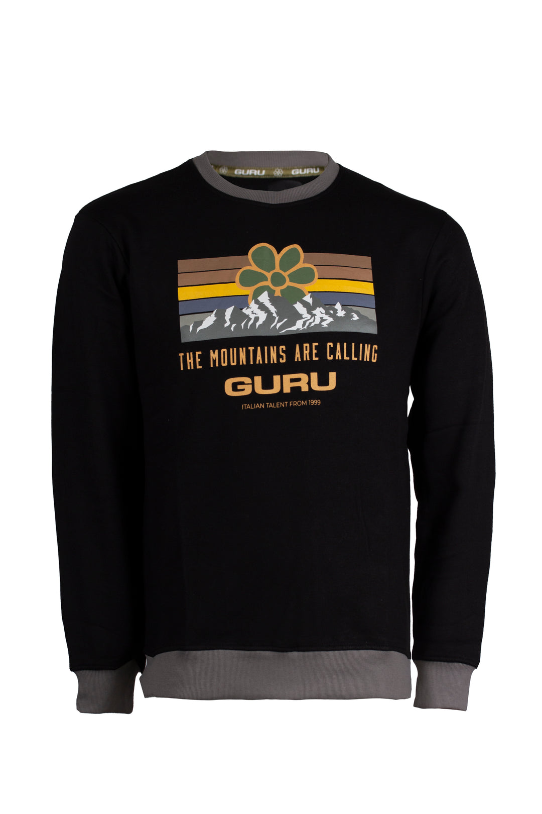 Felpa Guru girocollo con stampa grande