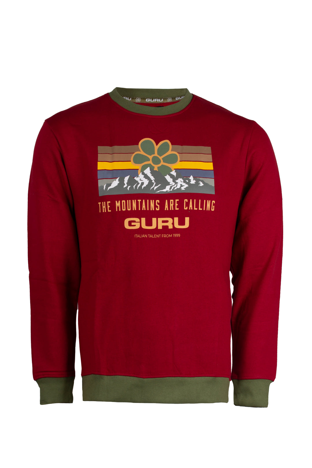 Felpa Guru girocollo con stampa grande