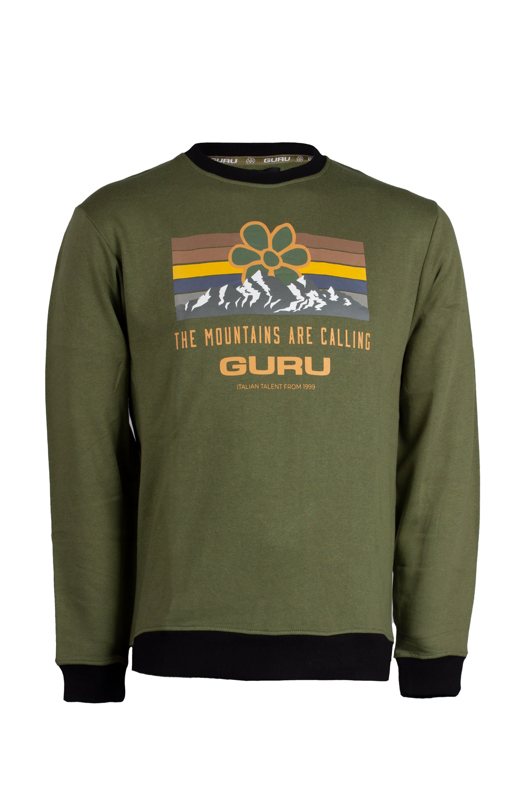 Felpa Guru girocollo con stampa grande