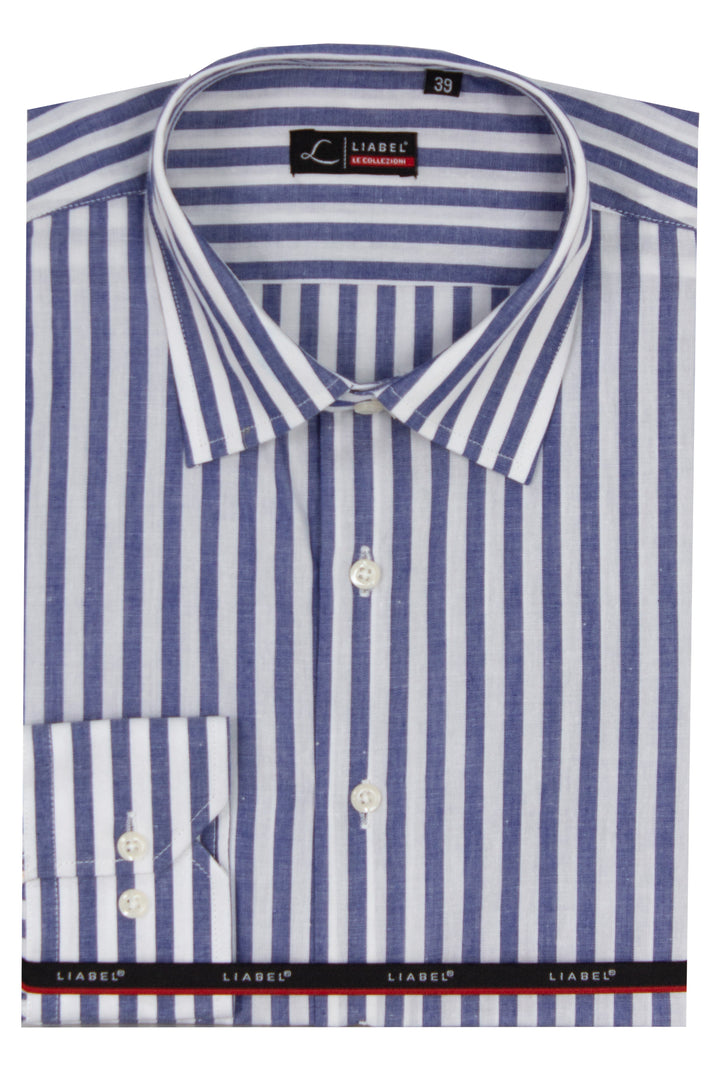 Camicia classica collo classico manica lunga a righe