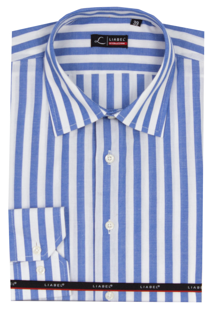 Camicia classica collo classico manica lunga a righe