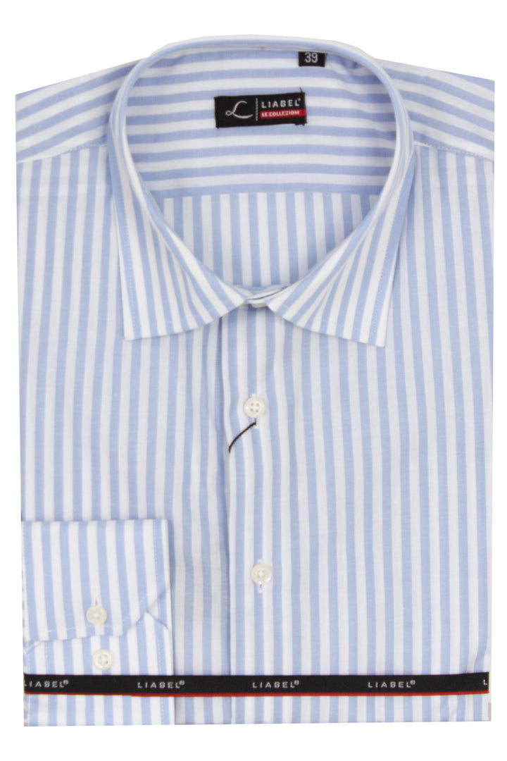 Camicia classica collo classico manica lunga a righe