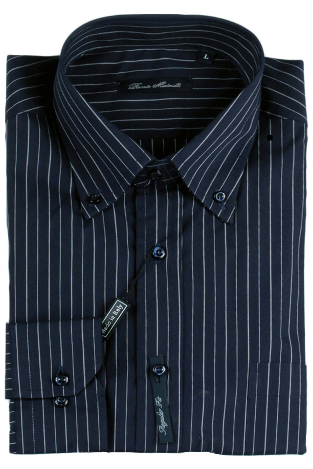 Camicia rigata da uomo Made in Italy