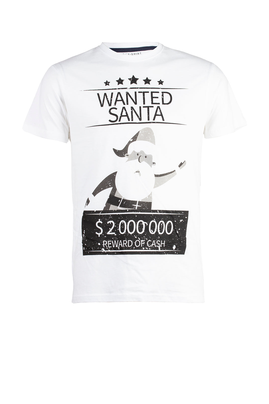 T-Shirt uomo Santa Claus bianca