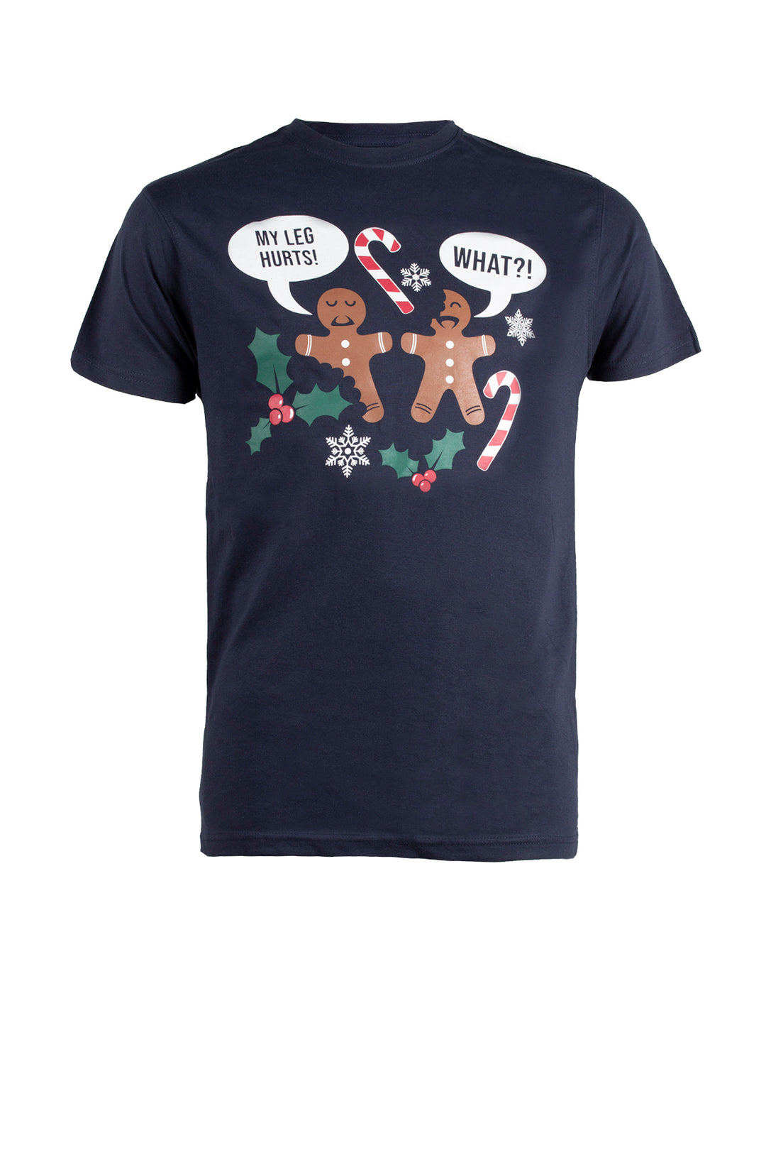 T-Shirt uomo natalizia blu