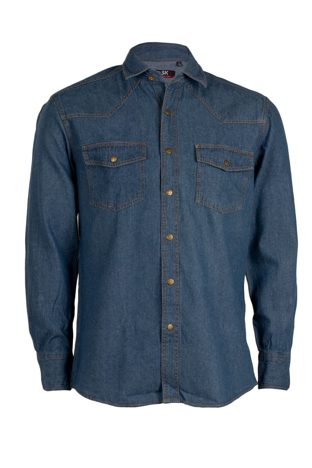 Camicia jeans uomo stone wash