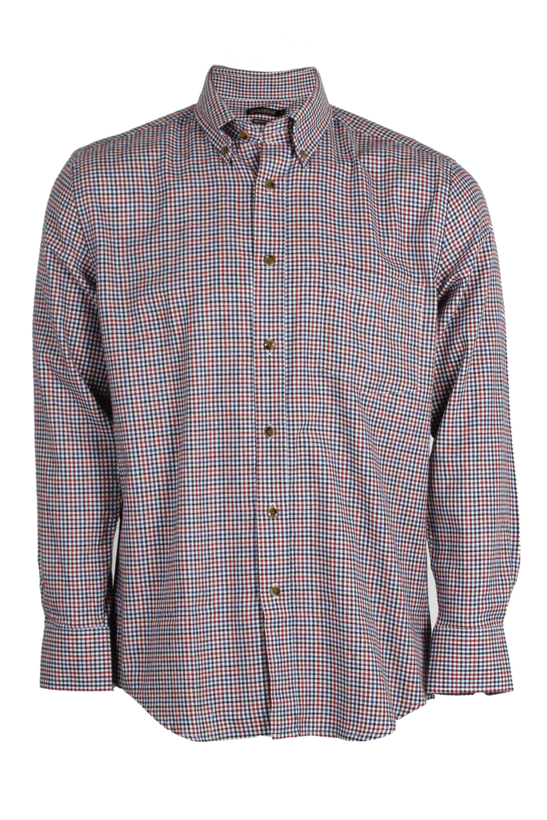 Camicia da uomo in flanella fantasia quadretti