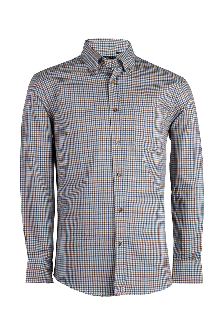 Camicia flanella rasata uomo a quadretti