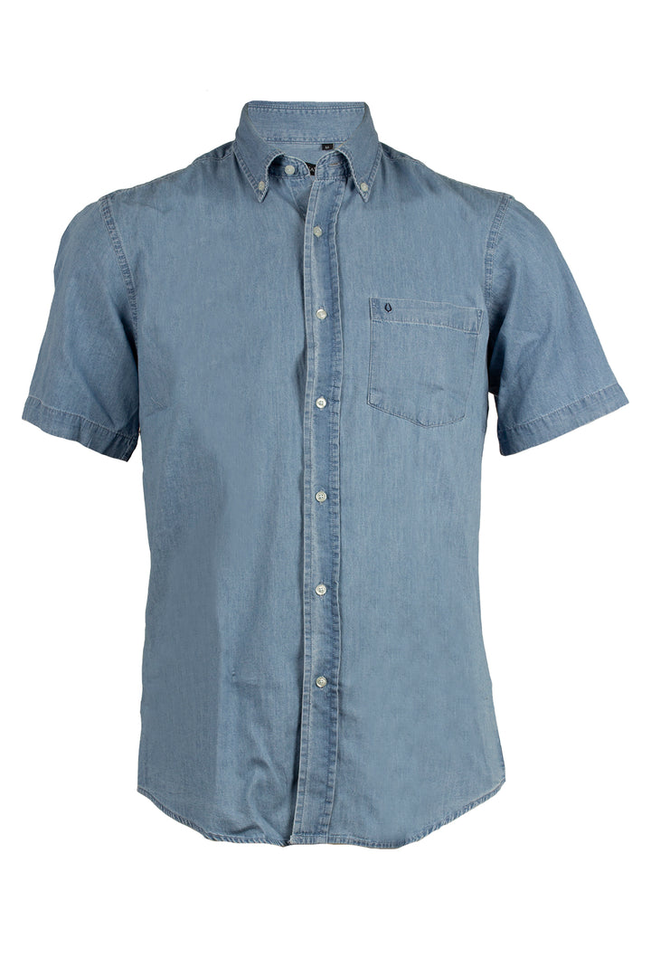 Camicia jeans mezza manica uomo