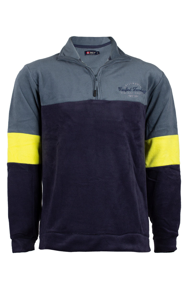 Felpa in pile da uomo collo alto