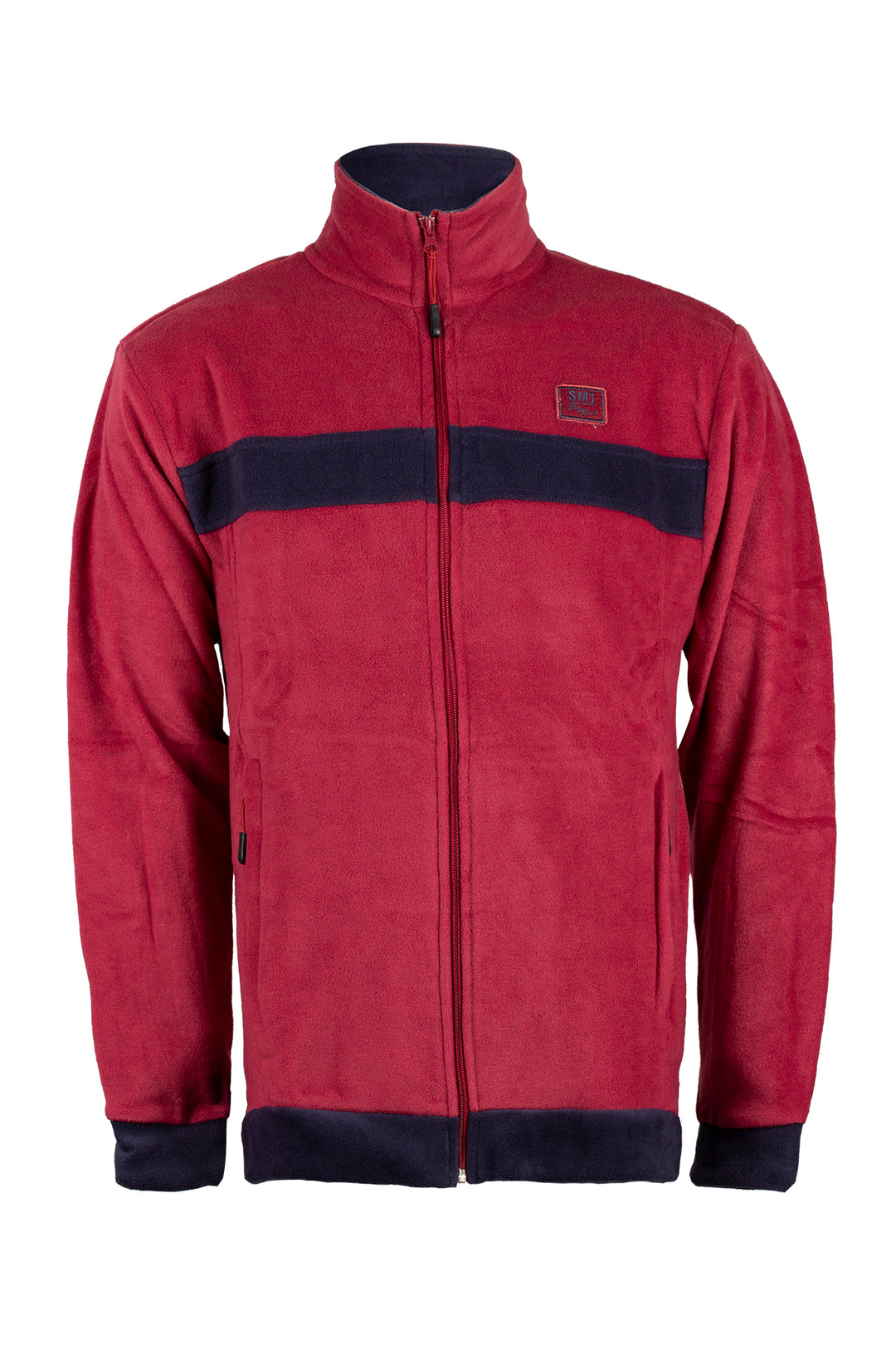 Felpa in pile full zip uomo