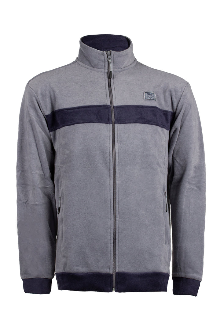 Felpa in pile full zip uomo