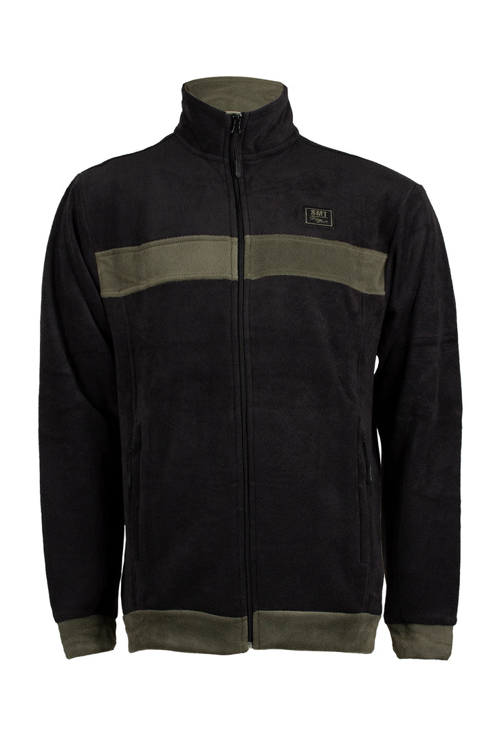 Felpa in pile full zip uomo