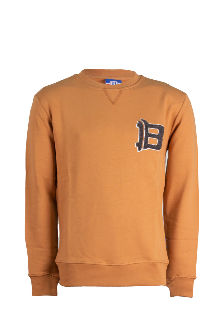 Felpa girocollo con patch in rilievo sul cuore