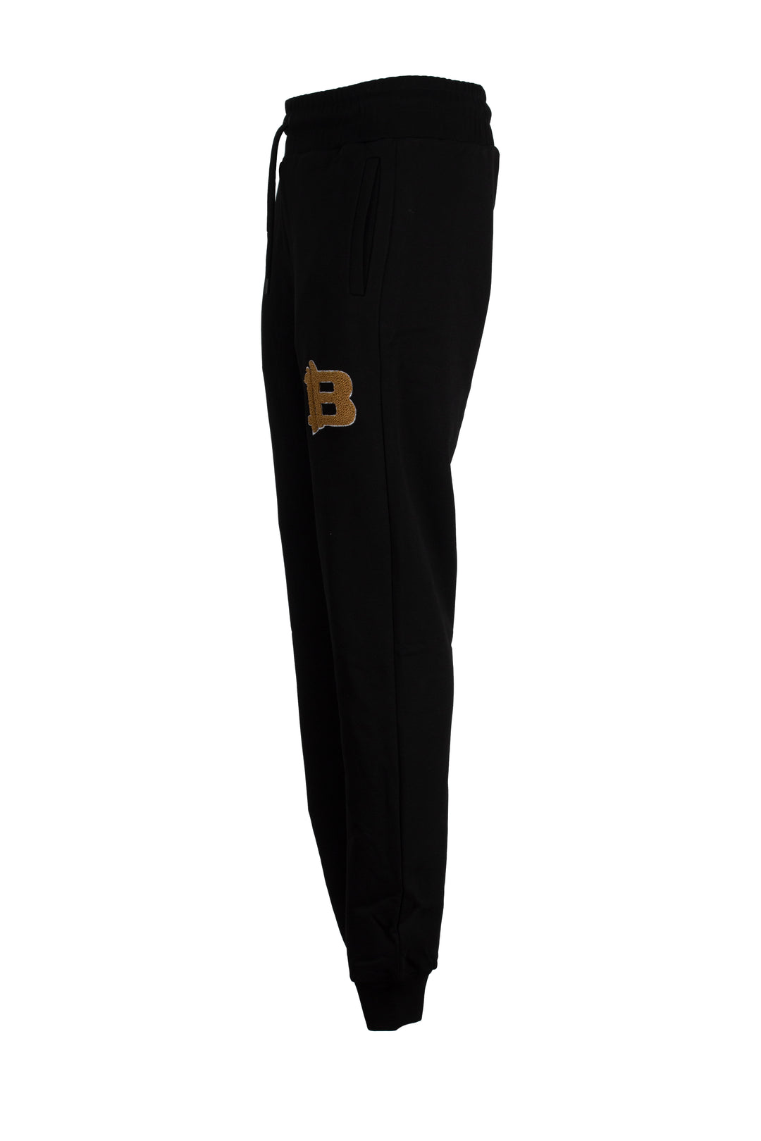Pantalone jogger in felpa con coulisse e polsino alla caviglia