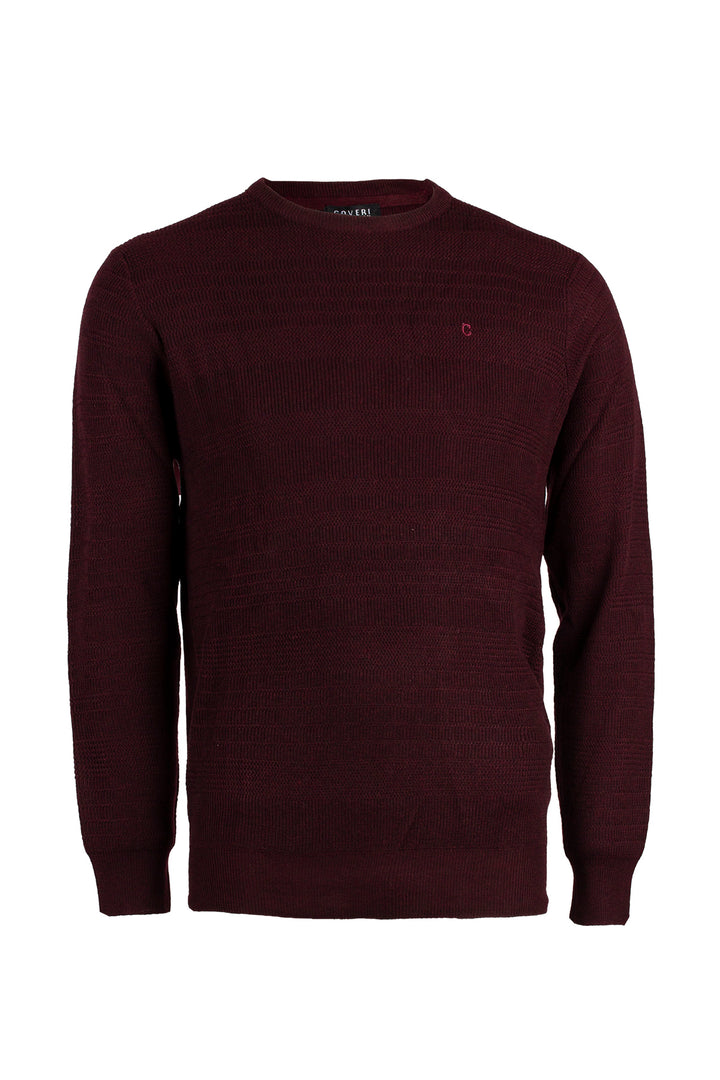 Pullover girocollo tinta unita