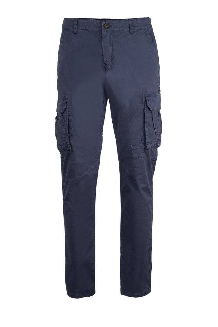 Pantaloni cargo twill di cotone slim fit