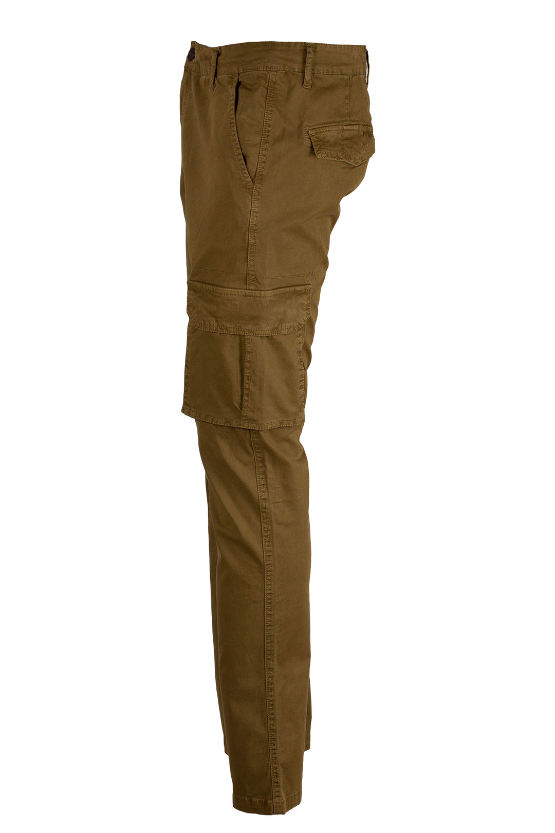 Pantaloni cargo twill di cotone slim fit