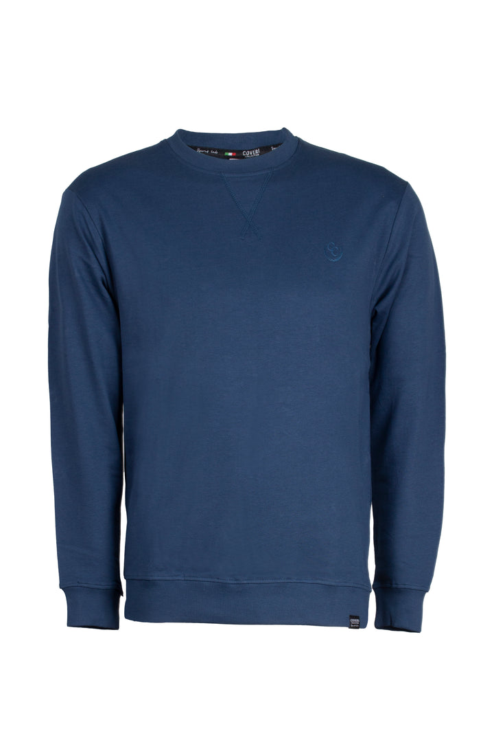 Felpa girocollo con stampa sul cuore