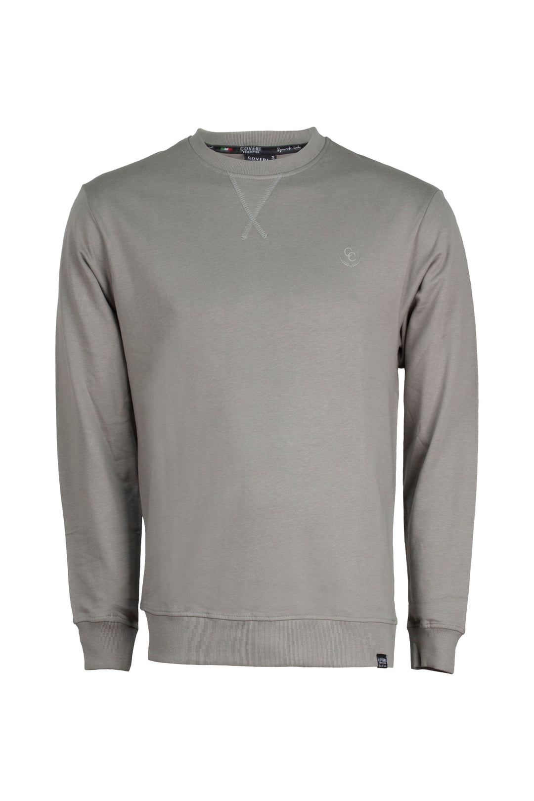 Felpa girocollo con stampa sul cuore