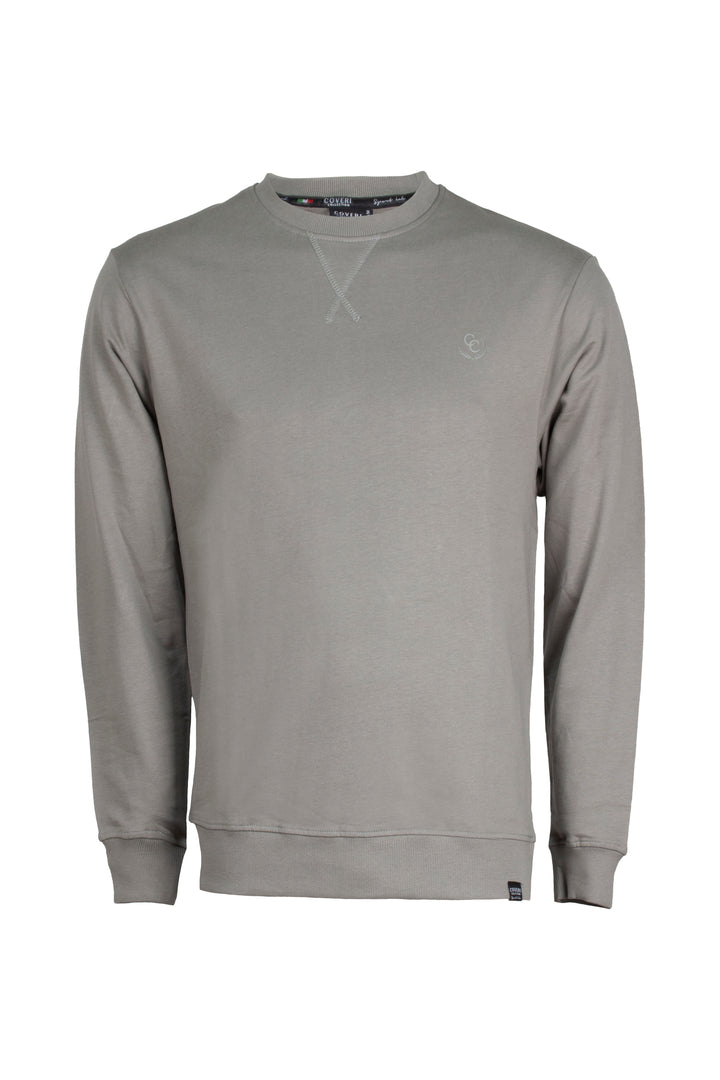 Felpa girocollo con stampa sul cuore