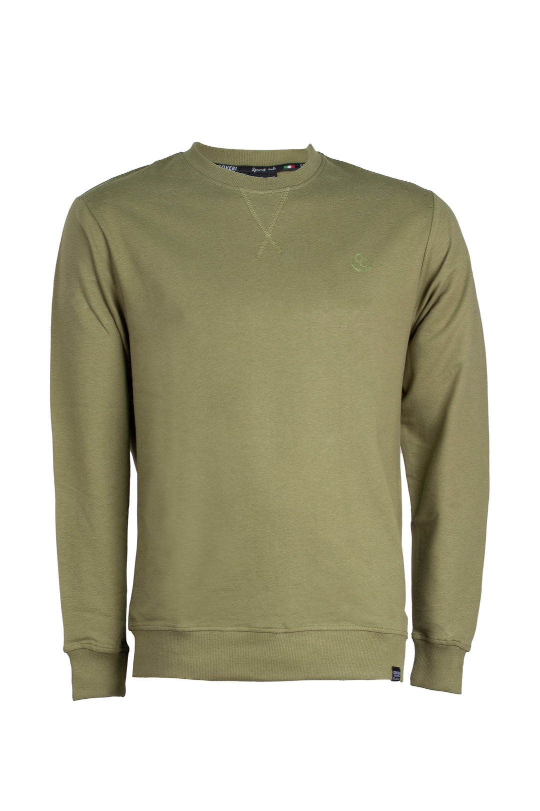 Felpa girocollo con stampa sul cuore