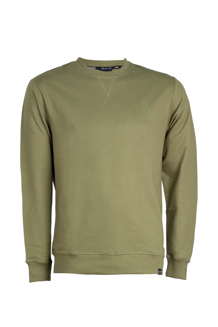 Felpa girocollo con stampa sul cuore