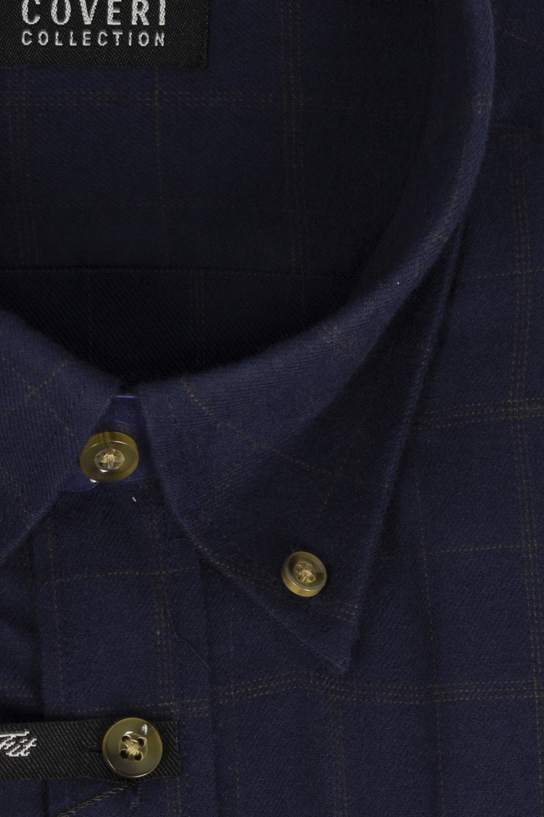 Camicia a quadri uomo button down in flanella