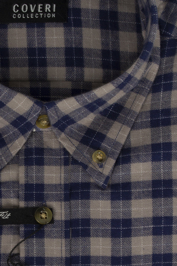 Camicia uomo in flanella button down