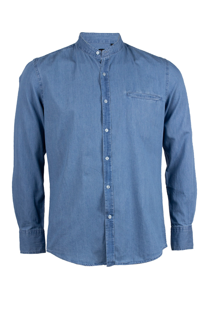 Camicia jeans coreana uomo