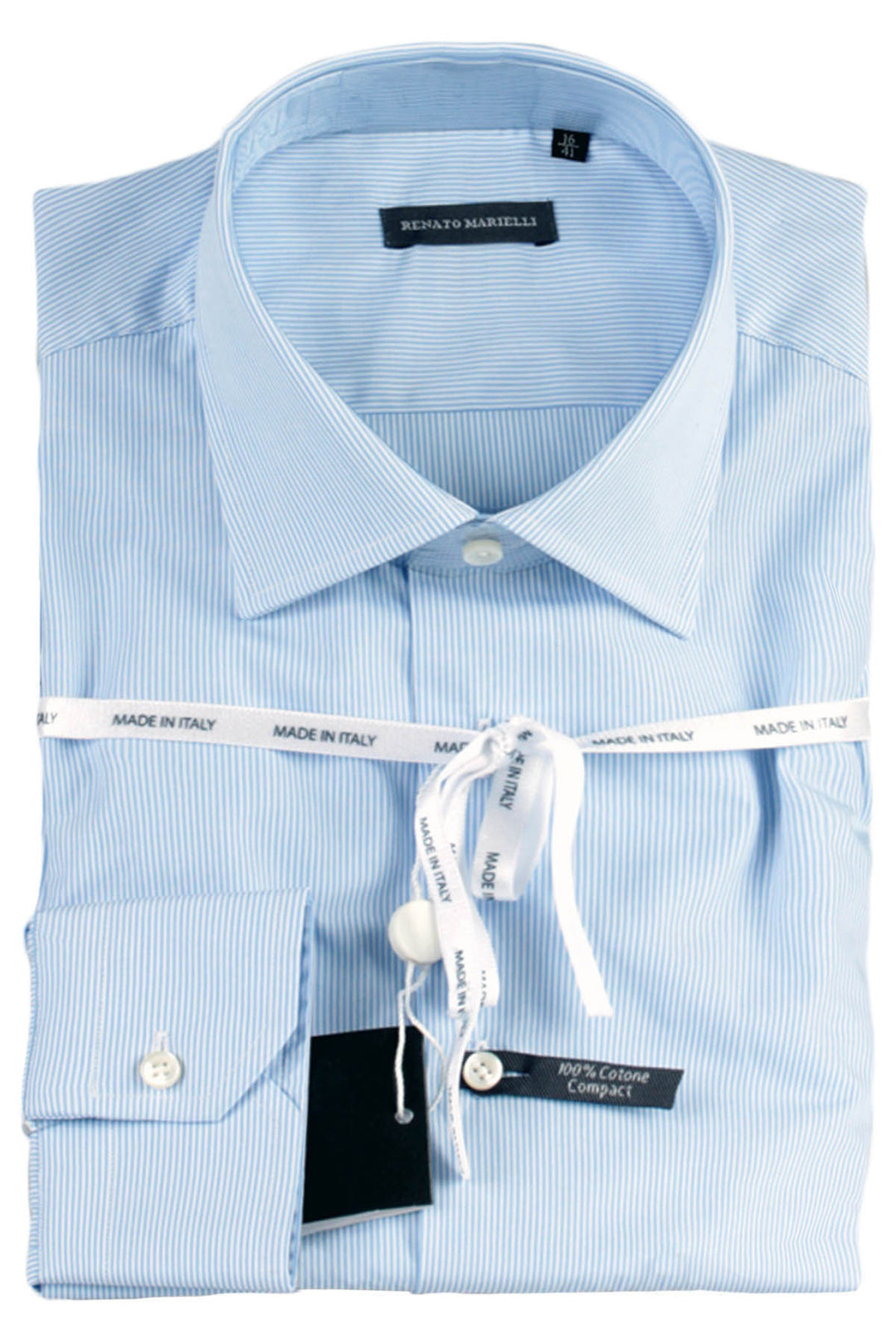 Camicia classica rigata da uomo Made in Italy