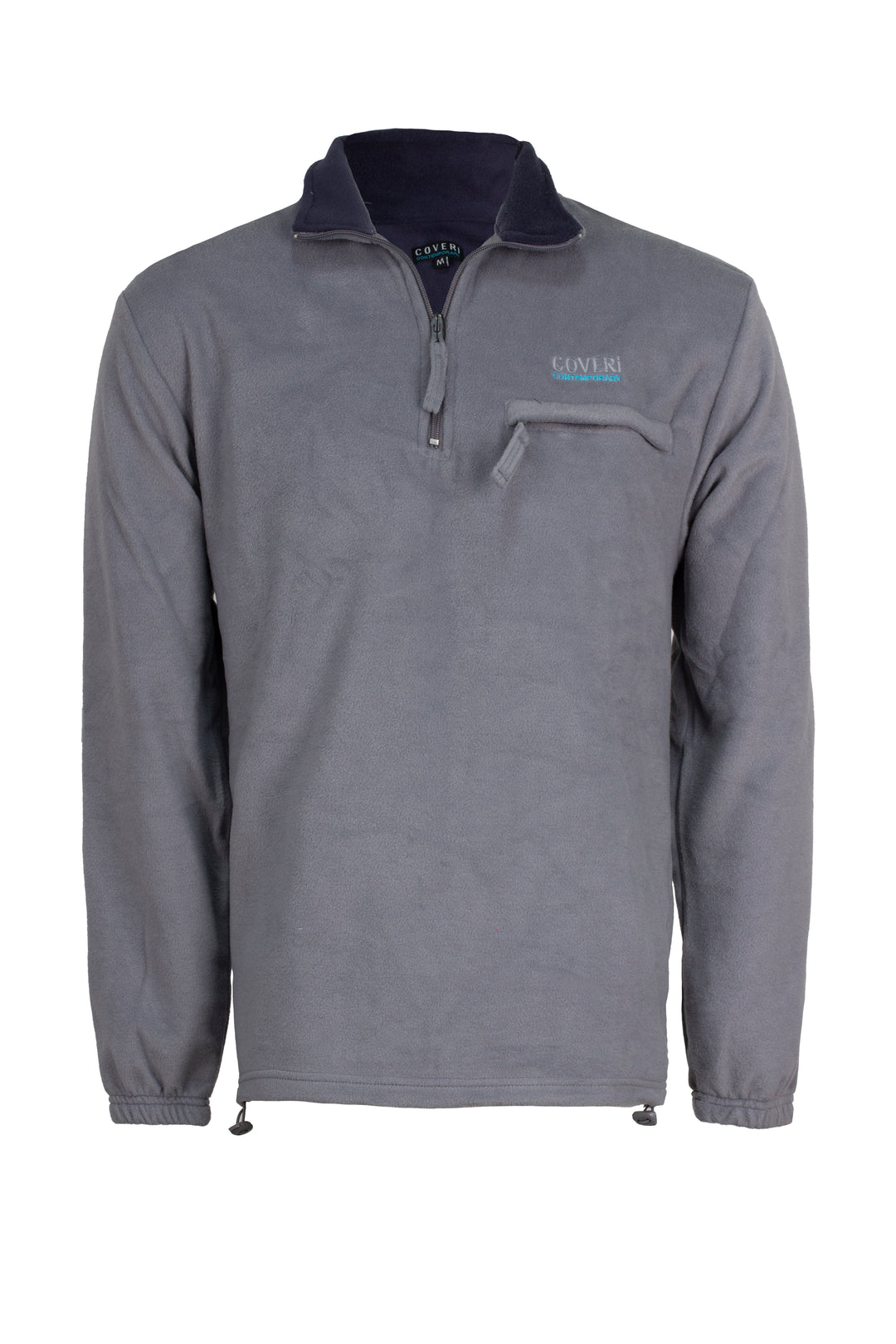 Felpa in pile con mezza zip